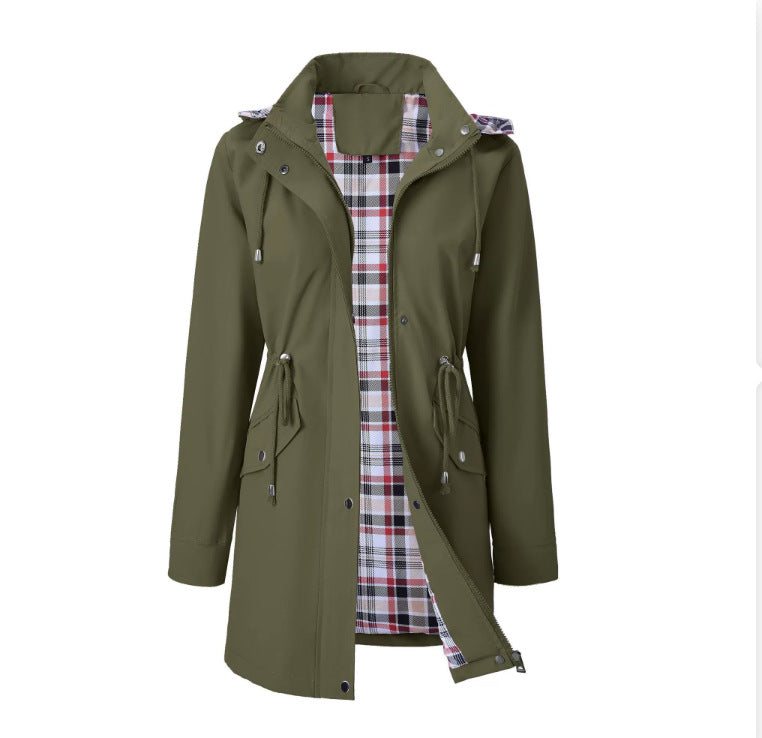 🌧️💧Ultimate Plaid Waterproof Jacket for Women🍃Unleash Style and Durability in Any Storm!