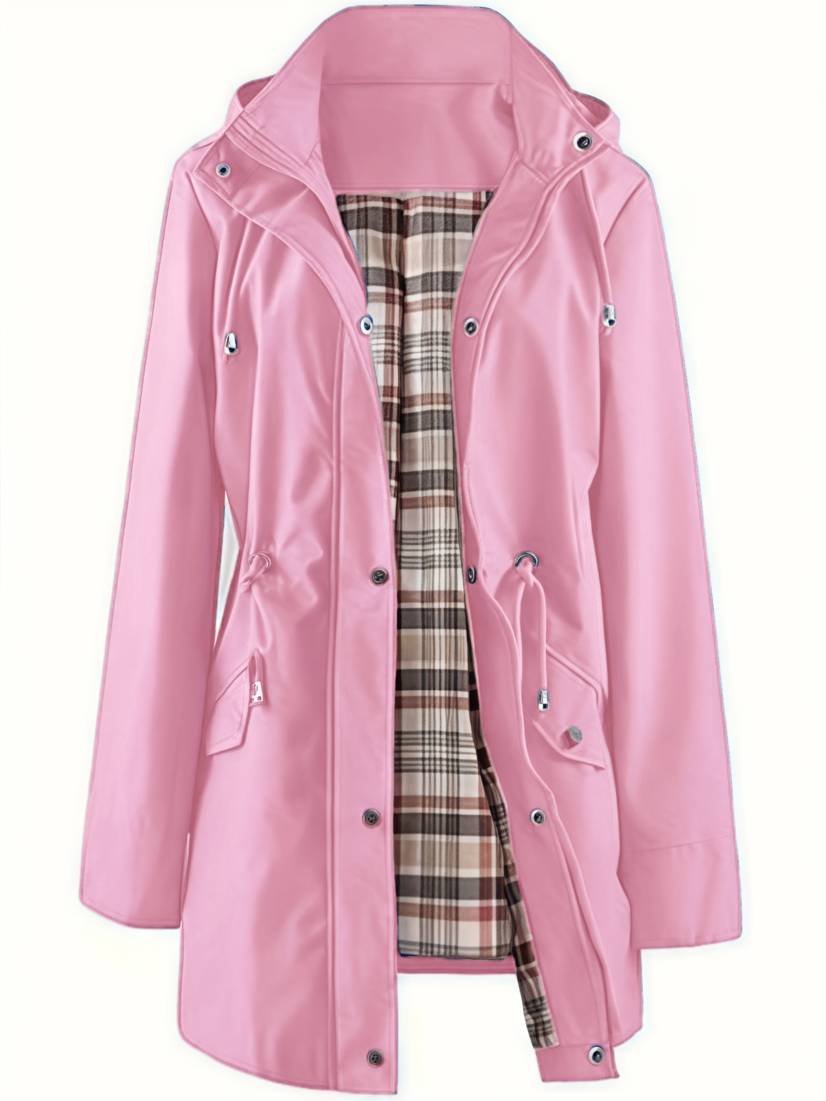 🌧️💧Ultimate Plaid Waterproof Jacket for Women🍃Unleash Style and Durability in Any Storm!