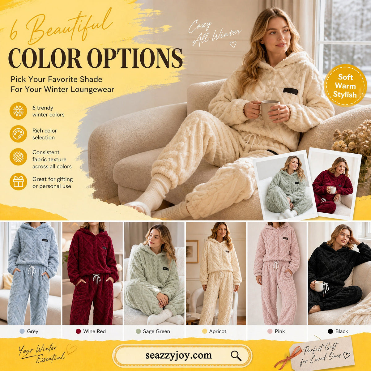 🔥 Embossed Geometric Plush Set – Timeless Comfort & Effortless Style For Every Occasion