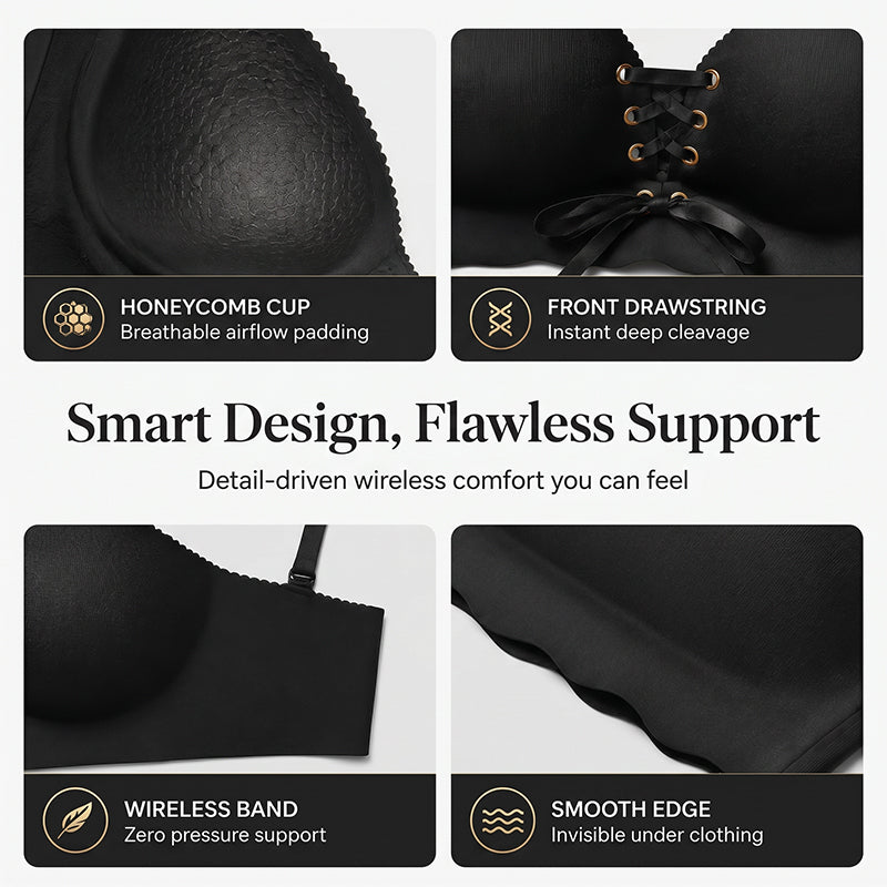 👙 Women's Seamless Push-Up Support Bra | Smooth Support & Seamless Feel ✨