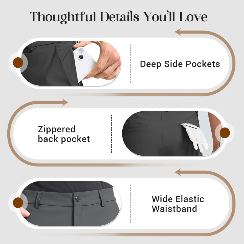 💎Quick-Dry Athletic Shorts for Men – 4-Way Stretch, Moisture-Wicking & Perfect for Gym, Golf or Daily Wear-7