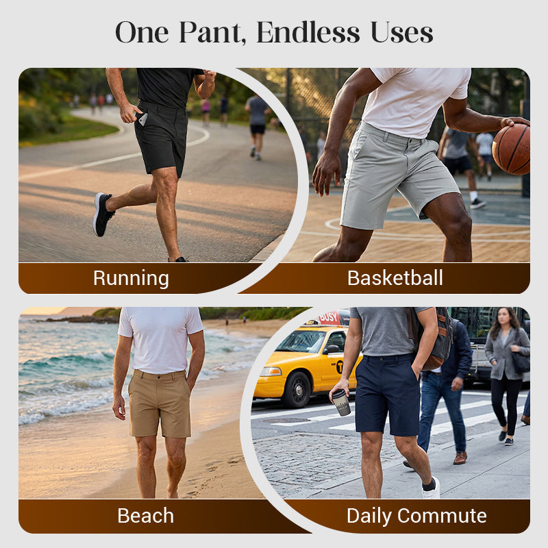 💎Quick-Dry Athletic Shorts for Men – 4-Way Stretch, Moisture-Wicking & Perfect for Gym, Golf or Daily Wear-8