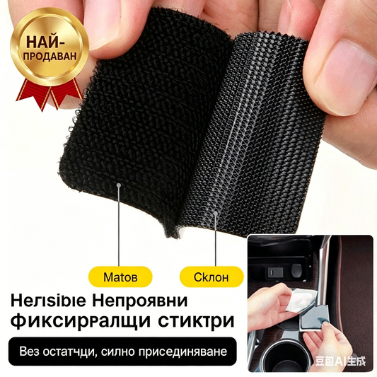 🔩20 броя висококачествени фиксатори с велкро закрепване и скрита фиксирана позиция💪