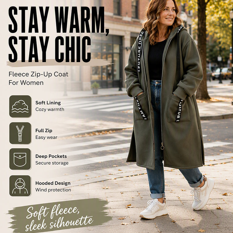 🎁🧥Women's Hooded Long Sweatshirt – Cozy, Warm & Perfect for Fall & Winter