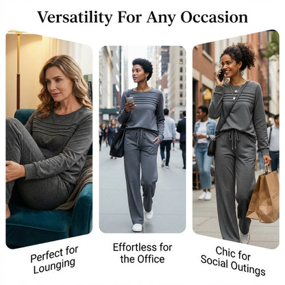 🥳💞 Over 45,000 sold 🔥 Women's Casual Set: Top & Drawstring Pants 👕👖