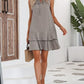 📢📢49% отстъпка⏰ Рокля с геометричен принт и бантик | Слабящ крой, стилна визия🔷
