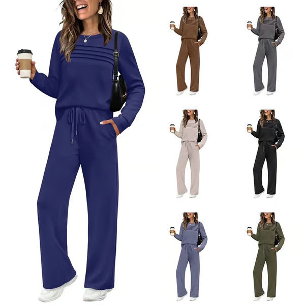 🥳💞 Over 45,000 sold 🔥 Women's Casual Set: Top & Drawstring Pants 👕👖