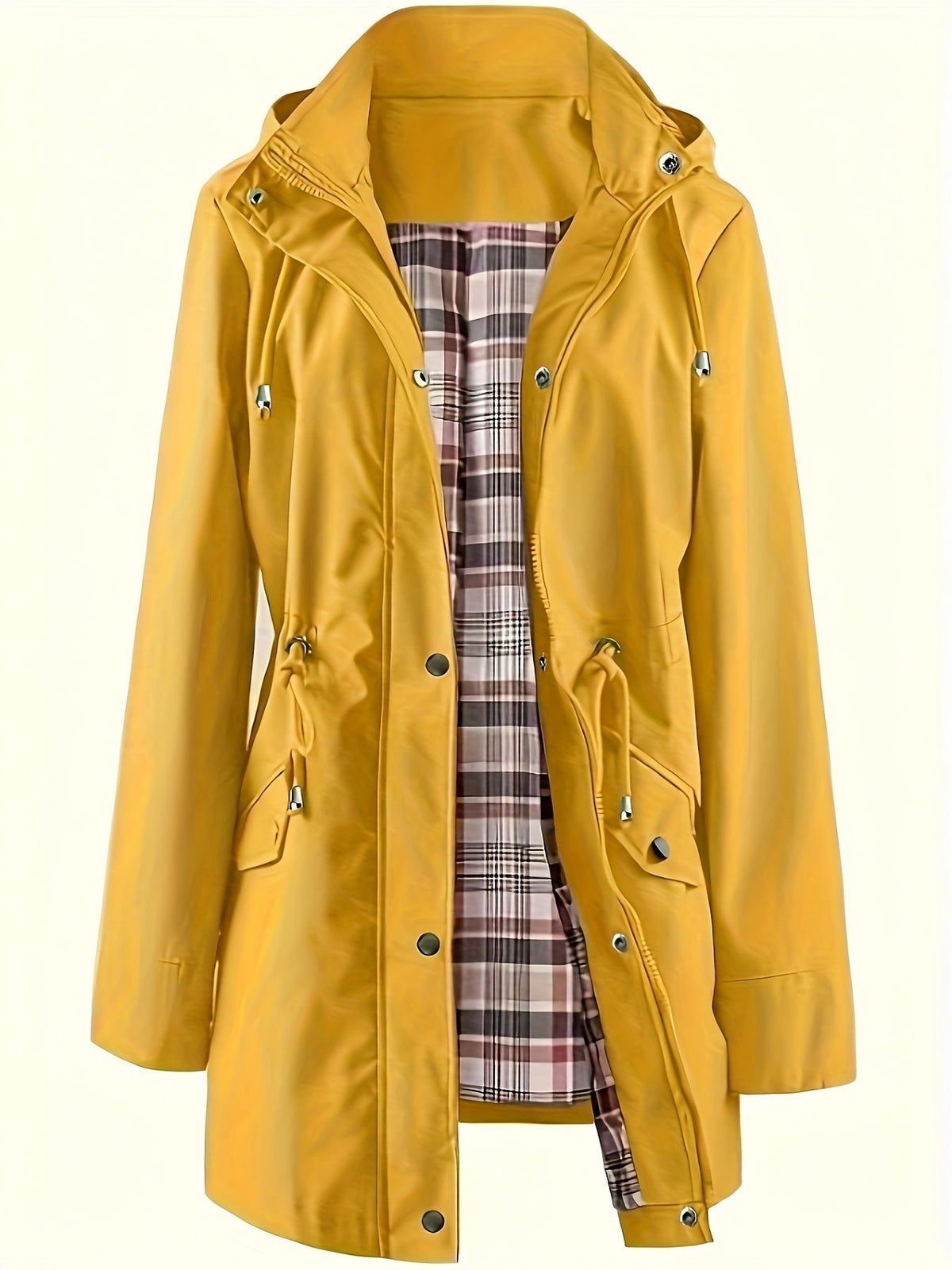 🌧️💧Ultimate Plaid Waterproof Jacket for Women🍃Unleash Style and Durability in Any Storm!