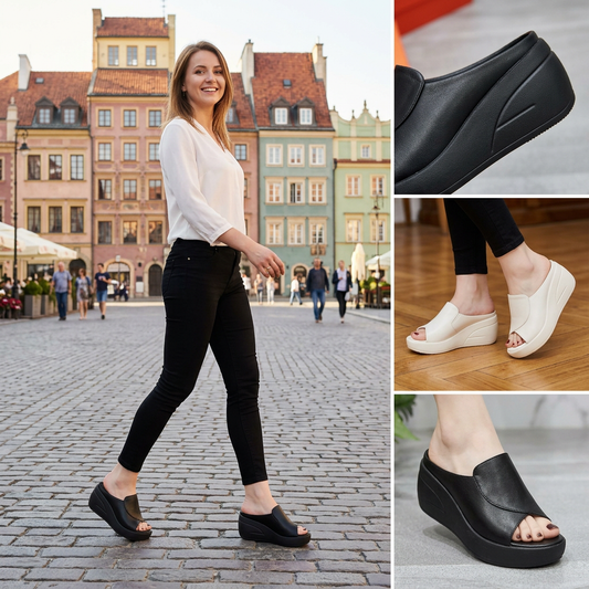 👡Дамски кожени сандали с ток 5,5 см, размер 35–40💥