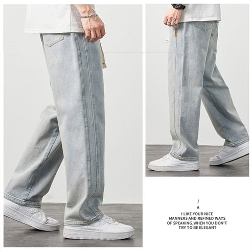 Men's Loose Straight Jeans👖-1
