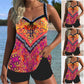 🌊 S-3XL 👙 Комплект от бански сутиен и шорти с принт 🌞⛱️ | Идеален за плаж и почивка