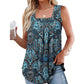 💞【S-2XL】Дамски летни без ръкави квадратно деколте печатни Camisoles