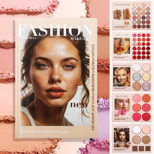 💄5-слойна професионална палитра за грим тип книга – 67 нюанса в едно! 🔥 Последен ден – 50% отстъпка!