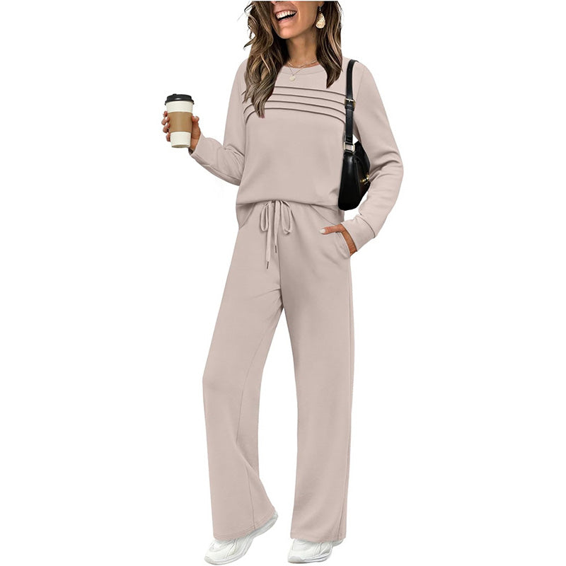 🥳💞 Over 45,000 sold 🔥 Women's Casual Set: Top & Drawstring Pants 👕👖
