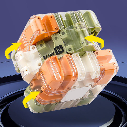 🧩 Забавен 3D лабиринт кубче – интерактивен пъзел за концентрация и логика 🎯