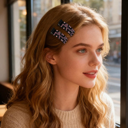 💕Last Day 50% OFF💕Rhinestone Hair Clip for Bangs-5