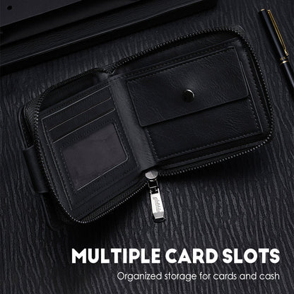 🔥Men's Vintage Compact Zipper Wallet-3