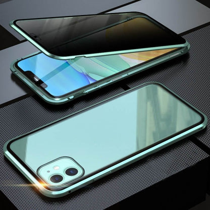 📱iPhone калъф Magnet King Apple Peep Proof Двустранен стъклен метален магнит Защитен калъф