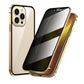📱iPhone калъф Magnet King Apple Peep Proof Двустранен стъклен метален магнит Защитен калъф