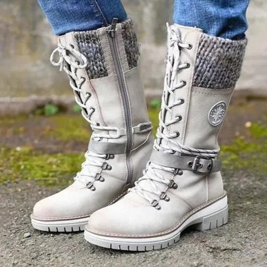 🔥Женски водоустойчиви коленни ботуши за сняг👢
