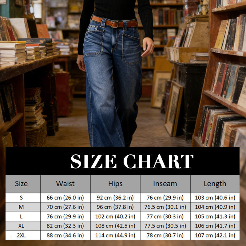 👖New Arrival Hot Sale 🥳50K+ SOLD!💥Women's High-Waist Wide-Leg Jeans