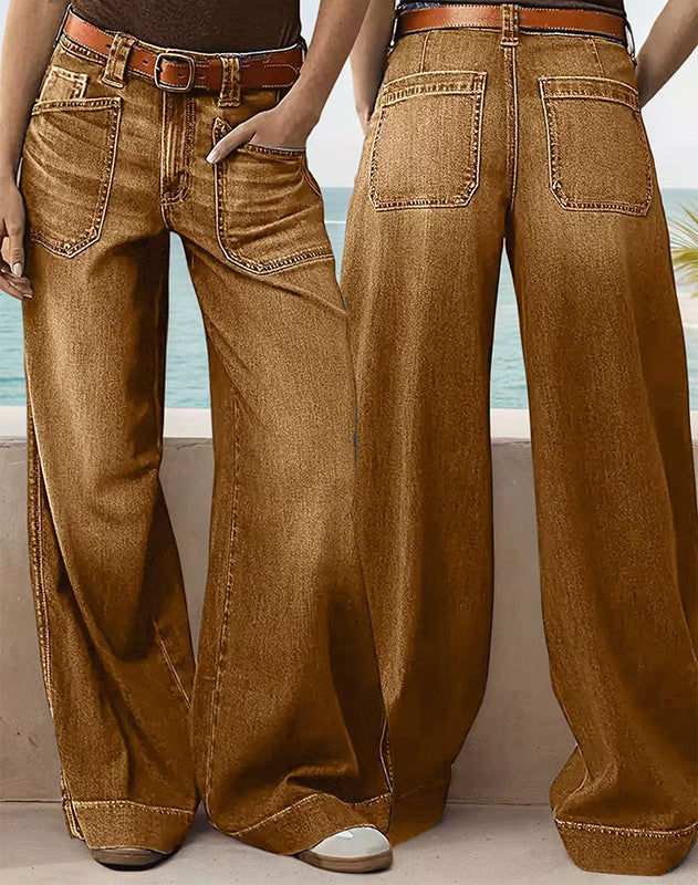 👖New Arrival Hot Sale 🥳50K+ SOLD!💥Women's High-Waist Wide-Leg Jeans