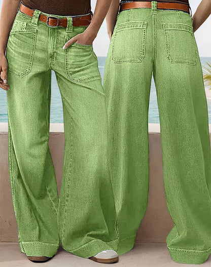 👖New Arrival Hot Sale 🥳50K+ SOLD!💥Women's High-Waist Wide-Leg Jeans