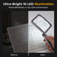 🔍 LED лупа за четене – 10x, сгъваема, за хора с намалено зрение 👵✨