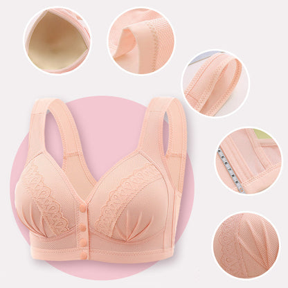 2026 Front-closure, breathable, skin-friendly cotton bra 【Buy 1 Get 1 Free】