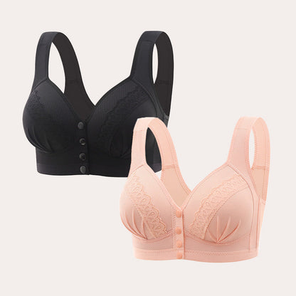 2026 Front-closure, breathable, skin-friendly cotton bra 【Buy 1 Get 1 Free】
