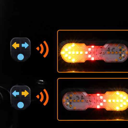 🚲💡 Biztonságos Kerékpárlámpa Vezeték Nélküli