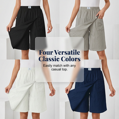 Limited-Time⌛🌿 Flattering Asymmetrical Skort with Essential Pockets – Skirt Elegance Meets Shorts Practicality-8