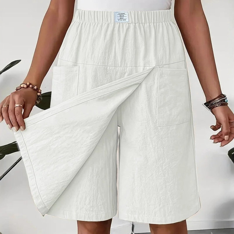 Limited-Time⌛🌿 Flattering Asymmetrical Skort with Essential Pockets – Skirt Elegance Meets Shorts Practicality-20