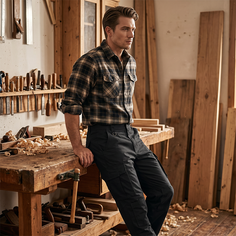 ✨Men's Classic Cargo Pants – Durable, Multi-Pocket, Straight-Leg 🏔️