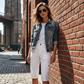 Women's Casual Cargo Capri Pants with Pockets