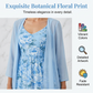 👗Дамски елегантен комплект от две части с флорална рокля☁️