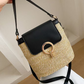👜✨ Ръчно изплетена сламена чанта Crossbody – 4 цвята | 3 начина на носене | Лека лятна елегантност