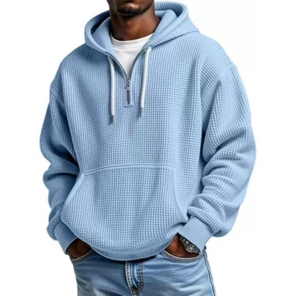 ⏰️LIMITED-TIME 50% OFF ✨Men's Knit Quarter-Zip Hoodie Sweatshirt