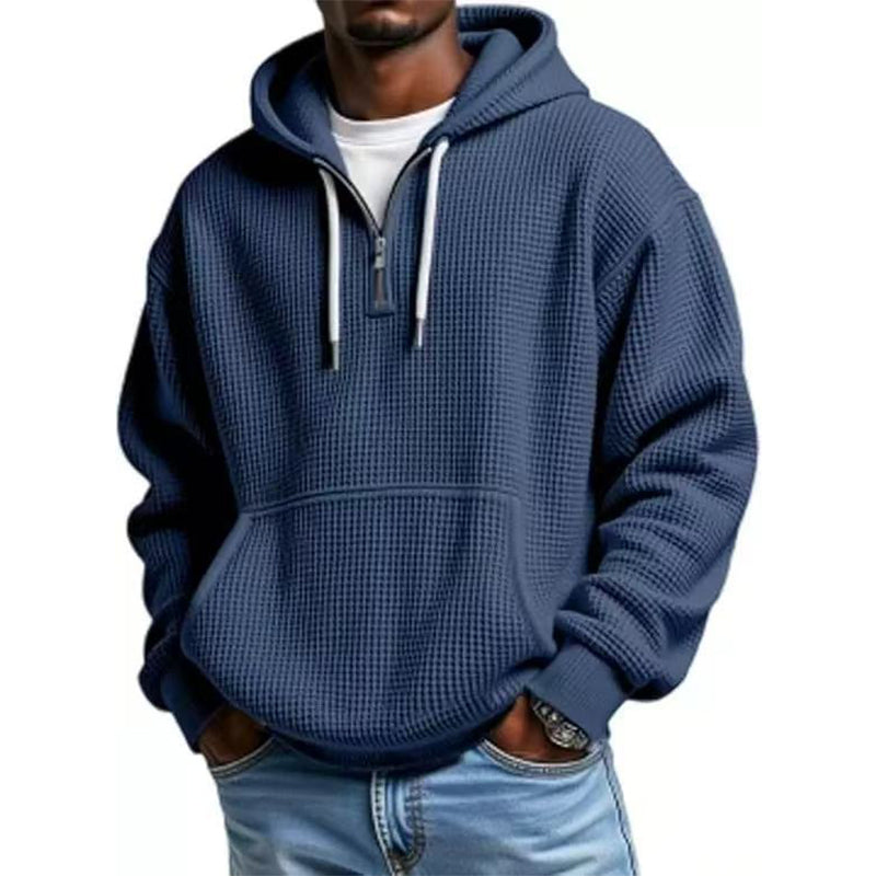 ⏰️LIMITED-TIME 50% OFF ✨Men's Knit Quarter-Zip Hoodie Sweatshirt