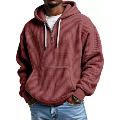 ⏰️LIMITED-TIME 50% OFF ✨Men's Knit Quarter-Zip Hoodie Sweatshirt