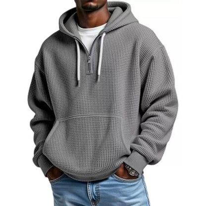 ⏰️LIMITED-TIME 50% OFF ✨Men's Knit Quarter-Zip Hoodie Sweatshirt