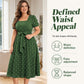 👗 Sukienka w Grochy dla Kobiet Plus Size