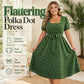 👗 Sukienka w Grochy dla Kobiet Plus Size