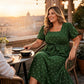 👗 Sukienka w Grochy dla Kobiet Plus Size