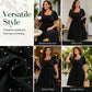 👗 Sukienka w Grochy dla Kobiet Plus Size