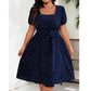 👗 Sukienka w Grochy dla Kobiet Plus Size