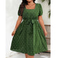 👗 Sukienka w Grochy dla Kobiet Plus Size