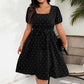 👗 Sukienka w Grochy dla Kobiet Plus Size