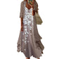 👗 Sukienka Maxi Damska w Kwiaty Boho z Zestawem Dodatków