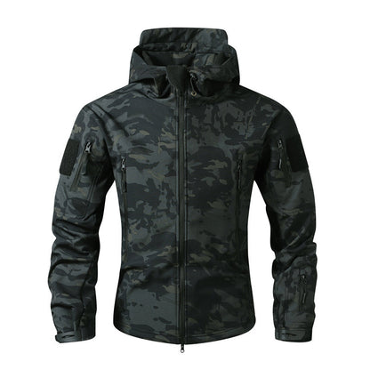 🌲 Tactical Camo, All-Weather Protection | Men's Outdoor Hooded Jacket ⚡